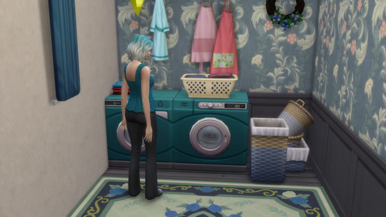 Как стирать в The Sims 4